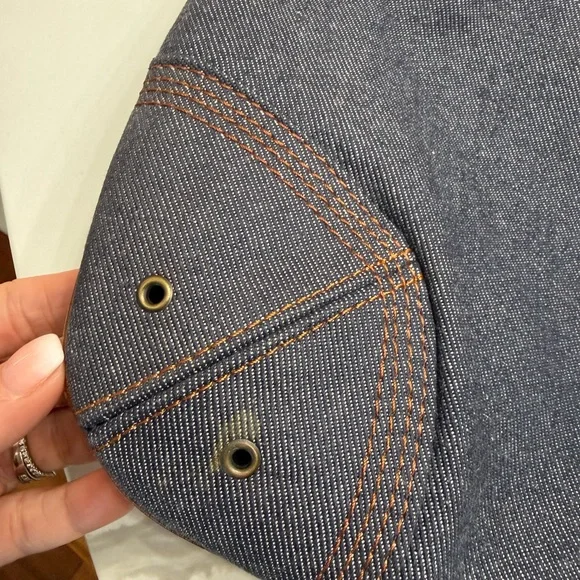 BURBERRY Blue Label Vintage Denim Tote Bag - Picture 8 of 13